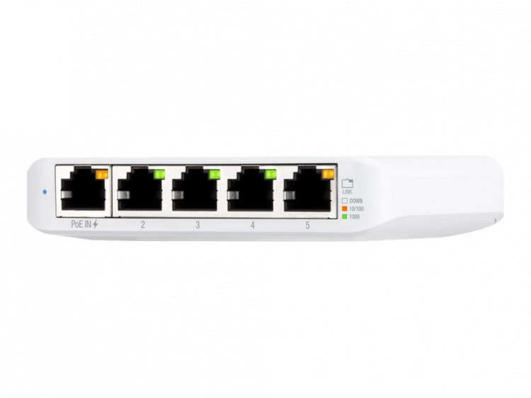 Ubiquiti UniFi Switch USW Flex Mini Switch 5-porter Gigabit PoE+