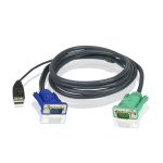 ATEN KVM Kabel VGA hane / USB A hane - ATEN SPHD15-G 1,8 m