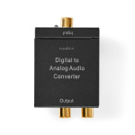 Nedis Digital Audio Converter | 1-veis | Inngang for lyd-/video-/datatilkoblinger: 1x Digital RCA / 1x TosLink | Utgang for lyd-/video-/datatilkoblinger: 1x (2x RCA) / 1x 3.5 mm | Automatisk | Integrert forsterker | Sort Nedis Digital Audio Converter | 1-veis | Inngang for lyd-/video-/datatilkoblinger: 1x Digital RCA / 1x TosLink | Utgang for lyd-/video-/datatilkoblinger: 1x (2x RCA) / 1x 3.5 mm | Automatisk | Integrert forsterker | Sort