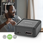 Nedis Digital Audio Converter | 1-veis | Inngang for lyd-/video-/datatilkoblinger: HDMI™ Input | Utgang for lyd-/video-/datatilkoblinger: 1x 3.5 mm / 2x (2x RCA Female) | Automatisk | Antrasitt