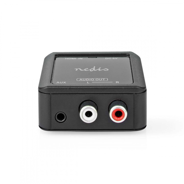 Nedis Digital Audio Converter | 1-veis | Inngang for lyd-/video-/datatilkoblinger: HDMI™ Input | Utgang for lyd-/video-/datatilkoblinger: 1x 3.5 mm / 2x (2x RCA Female) | Automatisk | Antrasitt