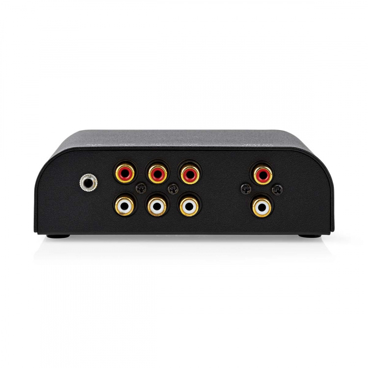 Nedis Analog Audio Switch | 4-Port port(s) | Inngang for lyd-/video-/datatilkoblinger: 1x 3.5 mm Audio Input / 3x (2x RCA Female) | Utgang for lyd-/video-/datatilkoblinger: 1x (2x RCA Female) | Manuell | Metall | Antrasitt Nedis Analog Audio Switch | 4-Port port(s) | Inngang for lyd-/video-/datatilkoblinger: 1x 3.5 mm Audio Input / 3x (2x RCA Female) | Utgang for lyd-/video-/datatilkoblinger: 1x (2x RCA Female) | Manuell | Metall | Antrasitt