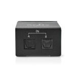 Nedis Digital Audio Switch | 2-veis | Inngang for lyd-/video-/datatilkoblinger: DC Power / 2x TosLink | Utgang for lyd-/video-/datatilkoblinger: TosLink Female | Bryter / Manuell | Metall | Sort Nedis Digital Audio Switch | 2-veis | Inngang for lyd-/video-/datatilkoblinger: DC Power / 2x TosLink | Utgang for lyd-/video-/datatilkoblinger: TosLink Female | Bryter / Manuell | Metall | Sort