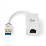 Nedis USB-nettverkskort | USB 3.2 Gen 1 | 1 Gbps | USB-A Han | RJ45 Hun | 0.20 m | Rund | Gull belagt | Bare kobber | Hvit | Boks Nedis USB-nettverkskort | USB 3.2 Gen 1 | 1 Gbps | USB-A Han | RJ45 Hun | 0.20 m | Rund | Gull belagt | Bare kobber | Hvit | Boks