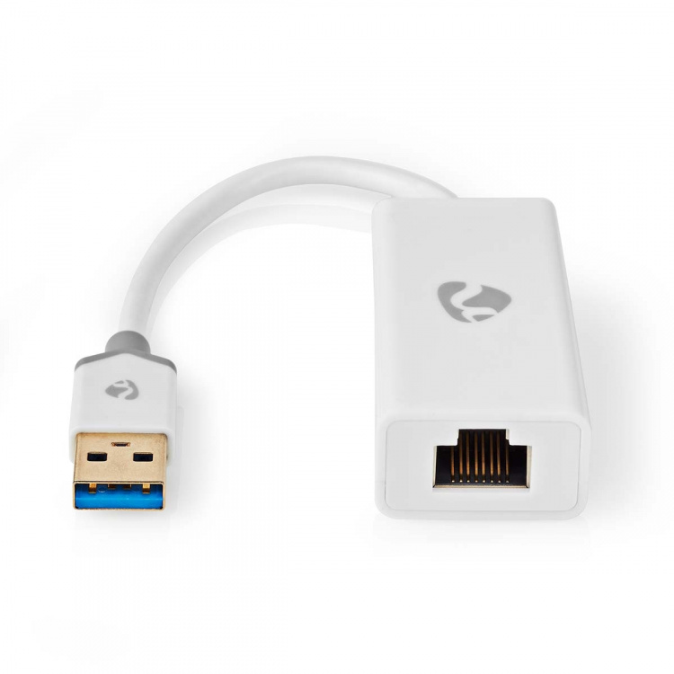 Nedis USB-nettverkskort | USB 3.2 Gen 1 | 1 Gbps | USB-A Han | RJ45 Hun | 0.20 m | Rund | Gull belagt | Bare kobber | Hvit | Boks Nedis USB-nettverkskort | USB 3.2 Gen 1 | 1 Gbps | USB-A Han | RJ45 Hun | 0.20 m | Rund | Gull belagt | Bare kobber | Hvit | Boks