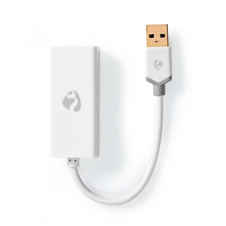 Nedis USB-nettverkskort | USB 3.2 Gen 1 | 1 Gbps | USB-A Han | RJ45 Hun | 0.20 m | Rund | Gull belagt | Bare kobber | Hvit | Boks Nedis USB-nettverkskort | USB 3.2 Gen 1 | 1 Gbps | USB-A Han | RJ45 Hun | 0.20 m | Rund | Gull belagt | Bare kobber | Hvit | Boks