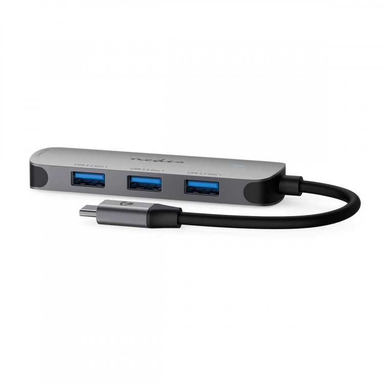 Nedis USB-hub | 1x USB-C™ | 4x USB A Female | 4-Port port(s) | USB 3.2 Gen 1 | USB-Strøm | 5 Gbps Nedis USB-hub | 1x USB-C™ | 4x USB A Female | 4-Port port(s) | USB 3.2 Gen 1 | USB-Strøm | 5 Gbps