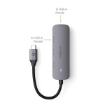 Nedis USB-hub | 1x USB-C™ | 4x USB A Female | 4-Port port(s) | USB 3.2 Gen 1 | USB-Strøm | 5 Gbps Nedis USB-hub | 1x USB-C™ | 4x USB A Female | 4-Port port(s) | USB 3.2 Gen 1 | USB-Strøm | 5 Gbps