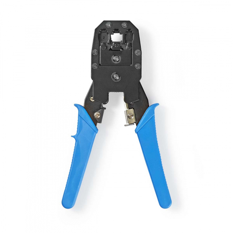 Nedis Crimp pliers | CAT5 / CAT5e / CAT6 / CAT6a / RJ10 / RJ11 | Cutting / Plier / Stripping | ABS / Stål | Blå Nedis Crimp pliers | CAT5 / CAT5e / CAT6 / CAT6a / RJ10 / RJ11 | Cutting / Plier / Stripping | ABS / Stål | Blå