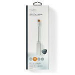 Nedis USB-nettverkskort | USB 3.2 Gen 1 | 1 Gbps | USB-A Han | RJ45 Hun | 0.20 m | Rund | Gull belagt | Bare kobber | Sølv | Deksel Vindusboks