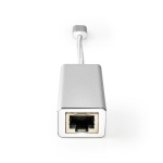 Nedis USB-nettverkskort | USB 3.2 Gen 1 | 1 Gbps | USB-C™ Hann | RJ45 Hun | 0.20 m | Rund | Gull belagt | Fortinnet Kobber | Sølv | Deksel Vindusboks Nedis USB-nettverkskort | USB 3.2 Gen 1 | 1 Gbps | USB-C™ Hann | RJ45 Hun | 0.20 m | Rund | Gull belagt | Fortinnet Kobber | Sølv | Deksel Vindusboks