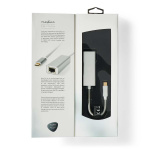 Nedis USB-nettverkskort | USB 3.2 Gen 1 | 1 Gbps | USB-C™ Hann | RJ45 Hun | 0.20 m | Rund | Gull belagt | Fortinnet Kobber | Sølv | Deksel Vindusboks Nedis USB-nettverkskort | USB 3.2 Gen 1 | 1 Gbps | USB-C™ Hann | RJ45 Hun | 0.20 m | Rund | Gull belagt | Fortinnet Kobber | Sølv | Deksel Vindusboks