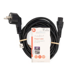 Nedis Strømkabel | Jordet kontakt han | IEC-320-C5 | Vinklet | Rett | Nikkel belagt | 3.00 m | Rund | PVC | Sort | Label Nedis Strømkabel | Jordet kontakt han | IEC-320-C5 | Vinklet | Rett | Nikkel belagt | 3.00 m | Rund | PVC | Sort | Label