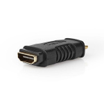 Nedis HDMI™ Adapter | HDMI ™ minikontakt | HDMI™ Output | Gull belagt | Rett | ABS | Sort | 1 stk. | Blister Nedis HDMI™ Adapter | HDMI ™ minikontakt | HDMI™ Output | Gull belagt | Rett | ABS | Sort | 1 stk. | Blister
