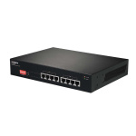 Edimax Lang rekkevidde 8-porters Gigabit PoE+ Switch med DIP Switch