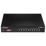 Edimax Lang rekkevidde 8-porters Gigabit Ethernet PoE+-svitsj med DIP-svitsj
