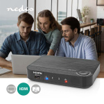 Nedis HDMI ™ Converter | 1x USB-C™ / 2x HDMI™ Input | 1x HDMI™ Output | 1-veis | 4K@60Hz | 18 Gbps | ABS | Antrasitt Nedis HDMI ™ Converter | 1x USB-C™ / 2x HDMI™ Input | 1x HDMI™ Output | 1-veis | 4K@60Hz | 18 Gbps | ABS | Antrasitt