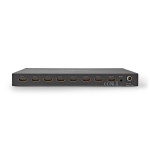 Nedis HDMI ™ Matrix Switch | 4 stk. 4-porters port(s) | DC Power / 1x RS232 / 4x HDMI™ Input | 4x HDMI™ Output | 4K@60Hz | 18 Gbps | Fjernstyrtkontrolert | Metall | Sort