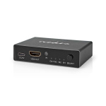 Nedis HDMI ™ Switch | 3-Port port(s) | 3x HDMI™ Input | 1x HDMI™ Output | 8K@60Hz | 45 Gbps | Fjernstyrtkontrolert | Aluminium | Antrasitt Nedis HDMI ™ Switch | 3-Port port(s) | 3x HDMI™ Input | 1x HDMI™ Output | 8K@60Hz | 45 Gbps | Fjernstyrtkontrolert | Aluminium | Antrasitt