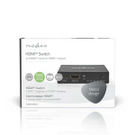 Nedis HDMI ™ Switch | 3-Port port(s) | 3x HDMI™ Input | 1x HDMI™ Output | 8K@60Hz | 45 Gbps | Fjernstyrtkontrolert | Aluminium | Antrasitt Nedis HDMI ™ Switch | 3-Port port(s) | 3x HDMI™ Input | 1x HDMI™ Output | 8K@60Hz | 45 Gbps | Fjernstyrtkontrolert | Aluminium | Antrasitt