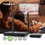 Nedis Trådløs HDMI ™ Transmitter | Wi-Fi | 2400-5000 MHz | 30,0 m (siktlinje) | Maksimum oppløsning: Full HD 1080p | 1.65 Gbps | ABS | Grå Nedis Trådløs HDMI ™ Transmitter | Wi-Fi | 2400-5000 MHz | 30,0 m (siktlinje) | Maksimum oppløsning: Full HD 1080p | 1.65 Gbps | ABS | Grå