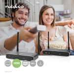 Nedis Trådløs HDMI ™ Transmitter | Wi-Fi | 5.15 - 5.85 MHz | 100,0 m (siktlinje) | Maksimum oppløsning: Full HD 1080p | 6.75 Gbps | IR tilbake funksjon | ABS | Antrasitt