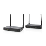 Nedis Trådløs HDMI ™ Transmitter | Wi-Fi | 5.15 - 5.85 MHz | 100,0 m (siktlinje) | Maksimum oppløsning: Full HD 1080p | 6.75 Gbps | IR tilbake funksjon | ABS | Antrasitt