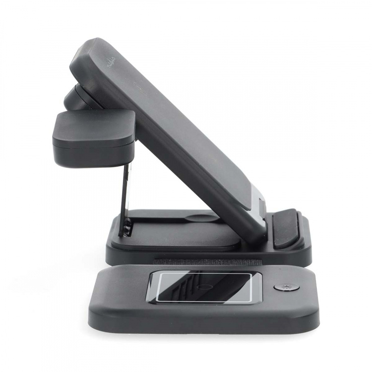 Nedis Trådløs lader | 3-i-1 | 15 W | LED indikator brukes | Inkludert kabel | USB-A / USB-C™ | 1.00 m