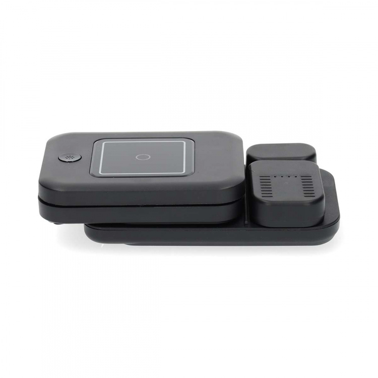 Nedis Trådløs lader | 3-i-1 | 15 W | LED indikator brukes | Inkludert kabel | USB-A / USB-C™ | 1.00 m