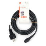 Nedis Strømkabel | Jordet kontakt han | IEC-320-C5 | Rett | Rett | Nikkel belagt | 5.00 m | Rund | PVC | Sort | Label Nedis Strømkabel | Jordet kontakt han | IEC-320-C5 | Rett | Rett | Nikkel belagt | 5.00 m | Rund | PVC | Sort | Label