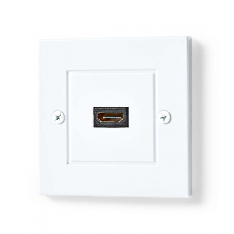 Nedis HDMI™ Veggboks | 1x HDMI™ Female | 4K@60Hz | HDMI™ Output | Sort | 18 Gbps | Gull belagt | Boks