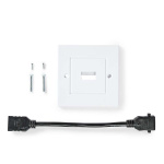 Nedis HDMI™ Veggboks | 1x HDMI™ Female | 4K@60Hz | HDMI™ Output | Sort | 18 Gbps | Gull belagt | Boks