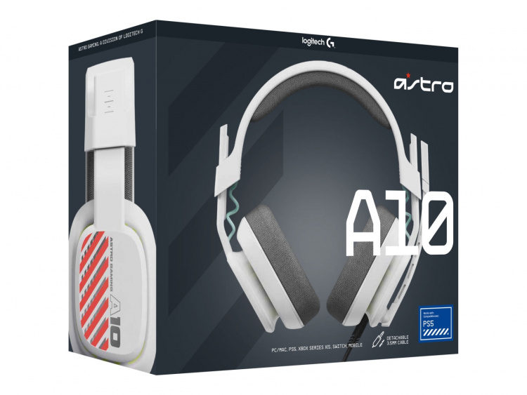 Astro Gaming A10 Gen 2 Kabelhodesett Hvit