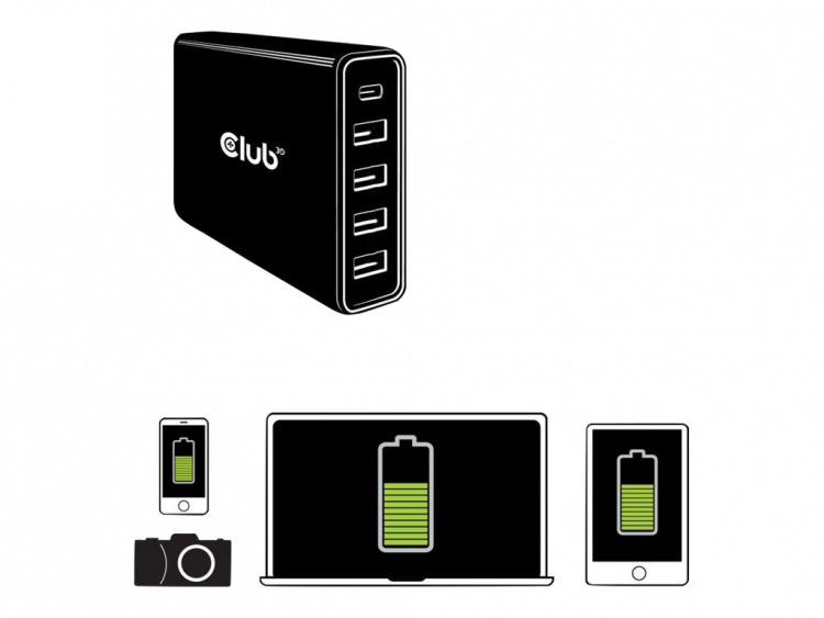Club 3D 111Watt strømforsyningsadapter Club 3D 111Watt strømforsyningsadapter