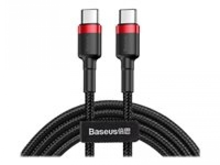 Baseus Cafule USB 2.0 USB Type-C-kabel 1 m svart rød Baseus Cafule USB 2.0 USB Type-C-kabel 1 m svart rød