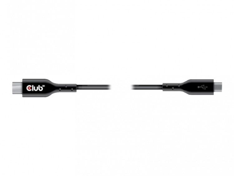 Club 3D USB 2.0 / USB 3.0 / USB 3.2 Gen 1 USB Type-C-kabel 1 m svart Club 3D USB 2.0 / USB 3.0 / USB 3.2 Gen 1 USB Type-C-kabel 1 m svart