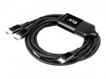 Club 3D USB type C-kabel 1,83 m svart hvit Club 3D USB type C-kabel 1,83 m svart hvit