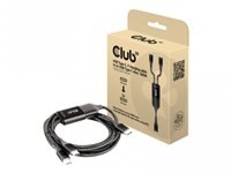 Club 3D USB type C-kabel 1,83 m svart hvit Club 3D USB type C-kabel 1,83 m svart hvit