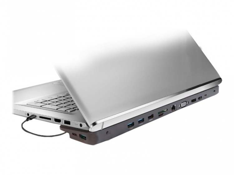 Club 3D Dynamisk PD-dokk med trippel skjerm og ladestasjon