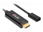 Club 3D Videoadapterkabel HDMI / USB 22 cm svart