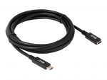 Club 3D USB Type-C-forlengelseskabel 2 m svart