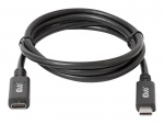 Club 3D USB Type-C-forlengelseskabel 1 m svart Club 3D USB Type-C-forlengelseskabel 1 m svart
