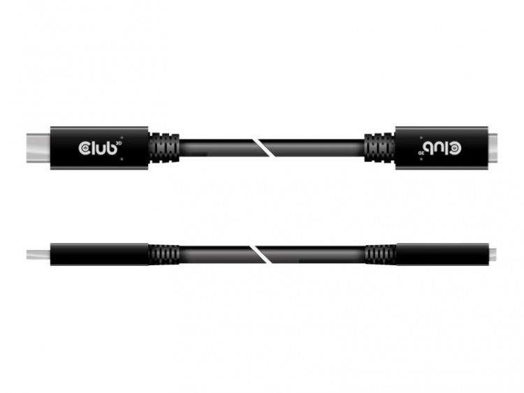 Club 3D USB Type-C-forlengelseskabel 1 m svart Club 3D USB Type-C-forlengelseskabel 1 m svart