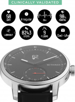 Withings Scanwatch EKG , aktivitetsklokke svart 42 mm