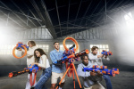 X-Shot Insanity-Motorisert Age Fire Gatlin-pistol med stativ - skumgummipistol