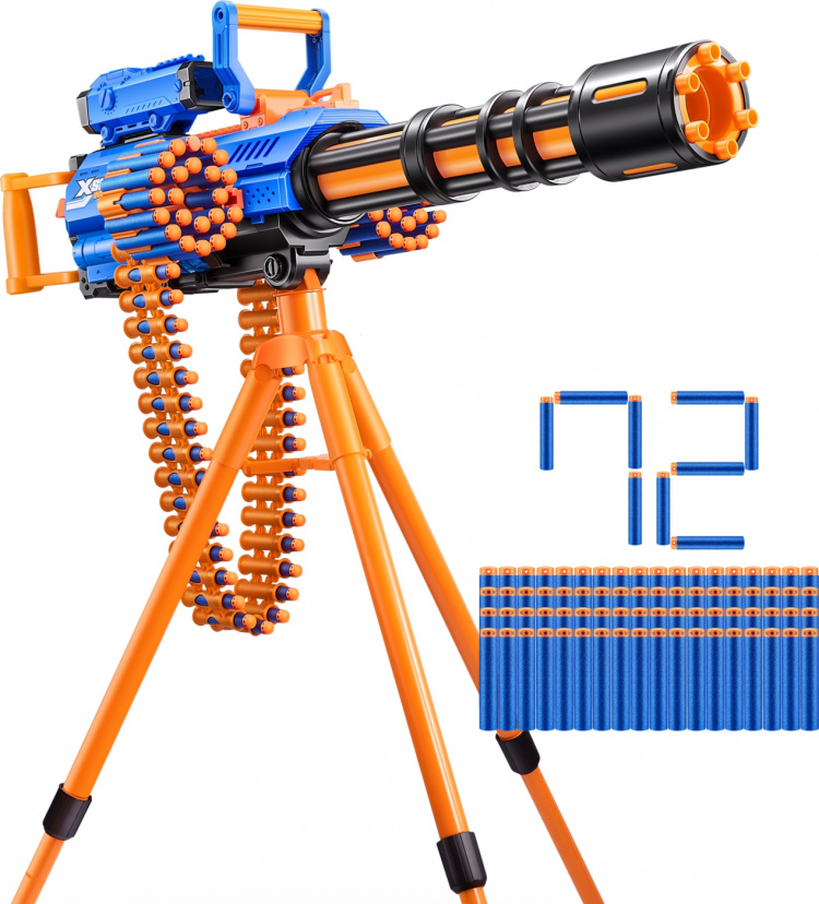 X-Shot Insanity-Motorisert Age Fire Gatlin-pistol med stativ - skumgummipistol