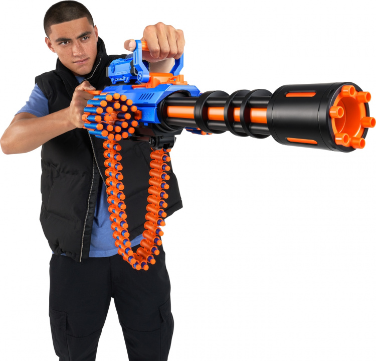 X-Shot Insanity-Motorisert Age Fire Gatlin-pistol med stativ - skumgummipistol