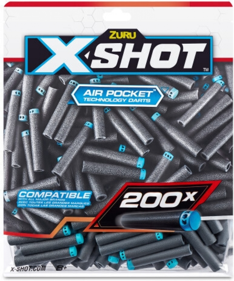X-Shot Excel Foam Darts - påfyllingspakke, 200 skudd