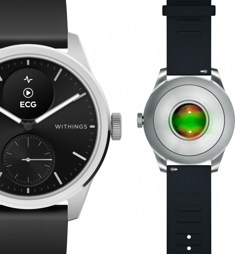 Withings Scanwatch 2 smartklokke, 42 mm, svart