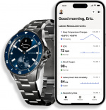 Withings Scanwatch Nova smartklokke, 42 mm, blå